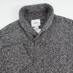 NEW Old Navy Mens XL Gray Shawl Collar Button Up Long Sleeve Cardigan Sweater